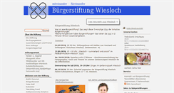 Desktop Screenshot of buergerstiftung-wiesloch.de
